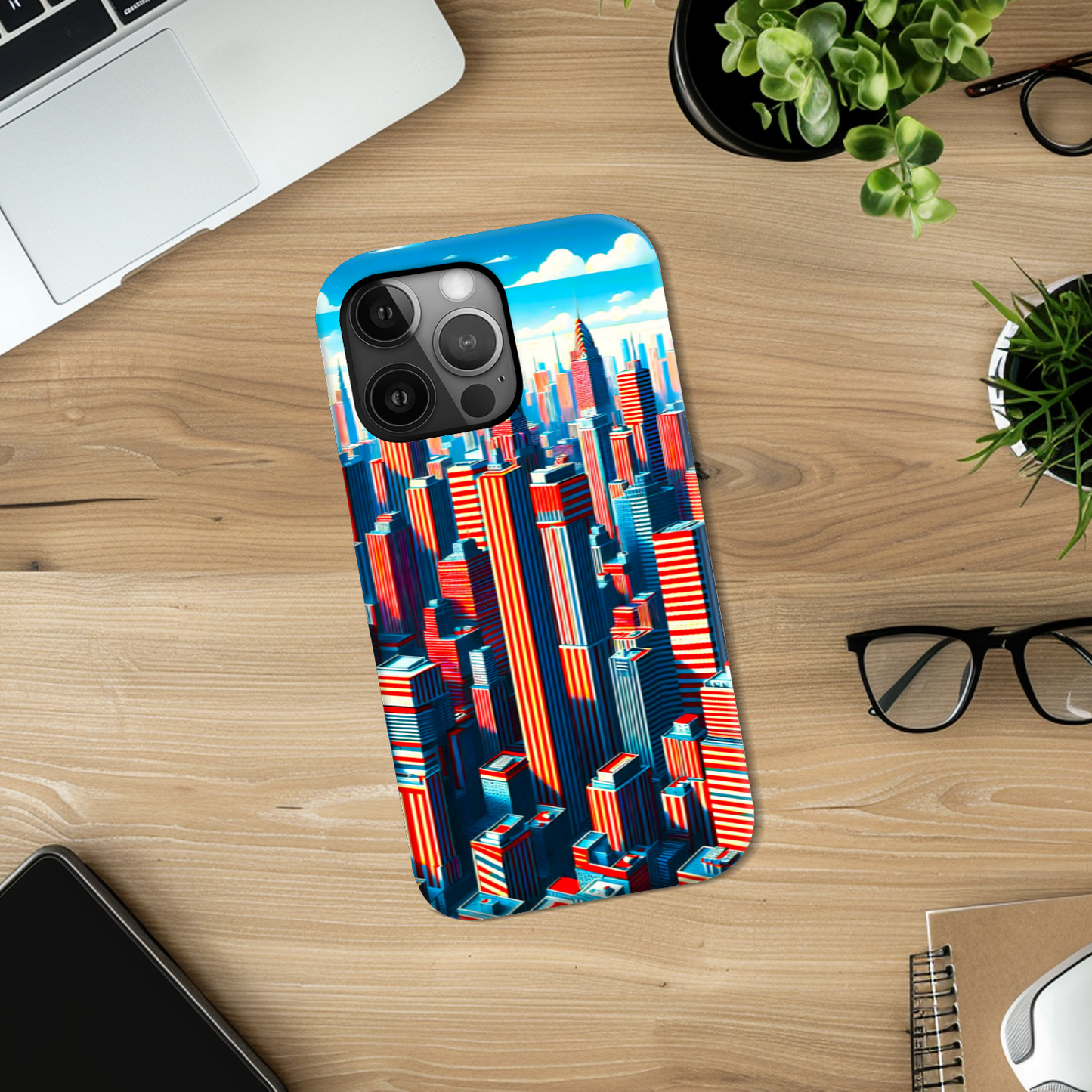 Sky Towers, Tough Phone Case, Full Wrap Technology, Crafted From Premium Polycarbonate, Unique Image...