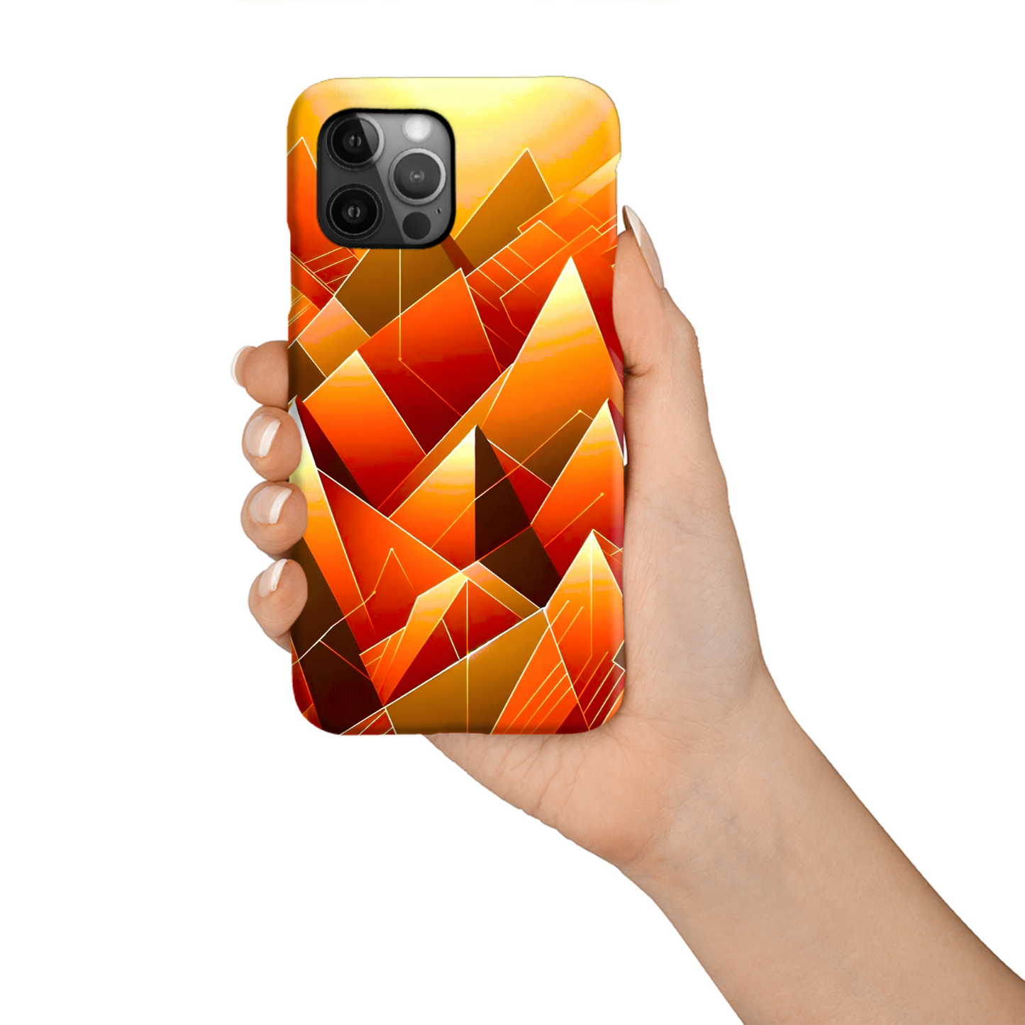 Abstract Pyramids TP2, Tough Phone Case, Full Wrap Technology, Crafted From Premium Polycarbonate, Unique Image...
