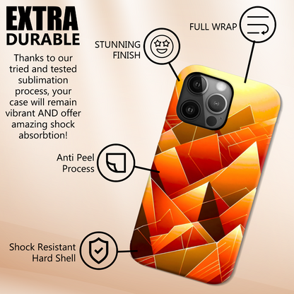Abstract Pyramids TP2, Tough Phone Case, Full Wrap Technology, Crafted From Premium Polycarbonate, Unique Image...