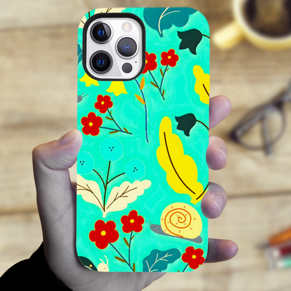 Field Of Flowers, Tough Phone Case, Full Wrap Technology, Crafted From Premium Polycarbonate, Unique Image...