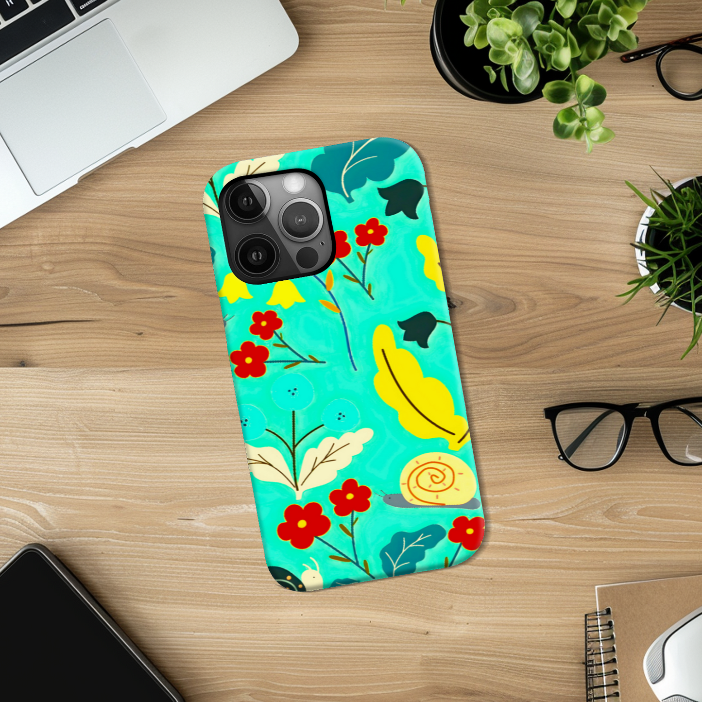 Field Of Flowers, Tough Phone Case, Full Wrap Technology, Crafted From Premium Polycarbonate, Unique Image...