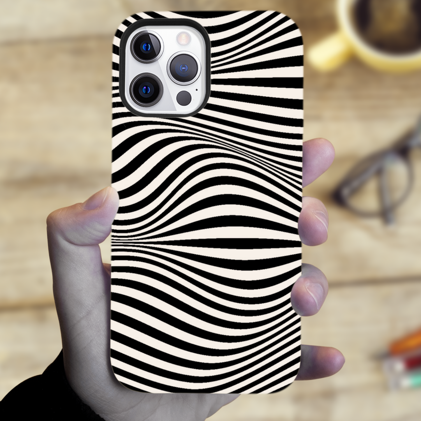 Zebra Print TP1, Tough Phone Case, Full Wrap Technology, Crafted From Premium Polycarbonate, Unique Image...