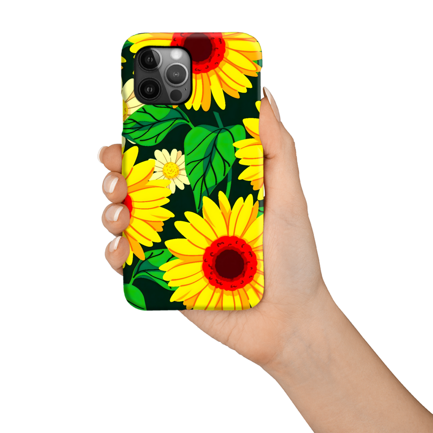 Yellow Flowers, Slim iPhone-Samsung Cases, Full Wrap Technology, Crafted From Premium Polycarbonate, Unique Image...