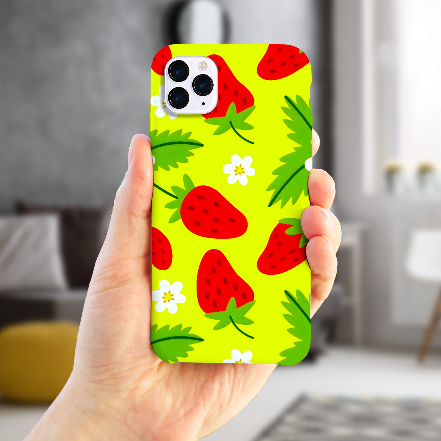 Strawberry, Slim HD Case, Full Wrap Technology, Crafted From Premium Polycarbonate, Unique Image...