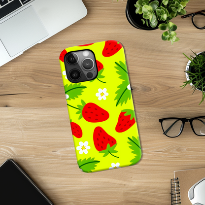 Strawberry, Slim HD Case, Full Wrap Technology, Crafted From Premium Polycarbonate, Unique Image...