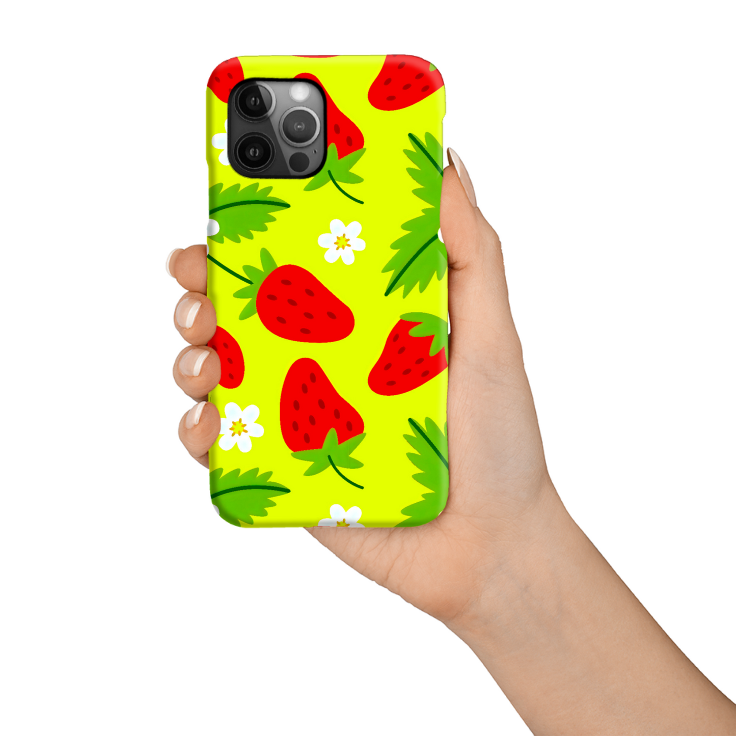 Strawberry, Slim HD Case, Full Wrap Technology, Crafted From Premium Polycarbonate, Unique Image...