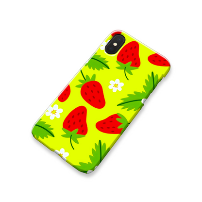 Strawberry, Slim HD Case, Full Wrap Technology, Crafted From Premium Polycarbonate, Unique Image...