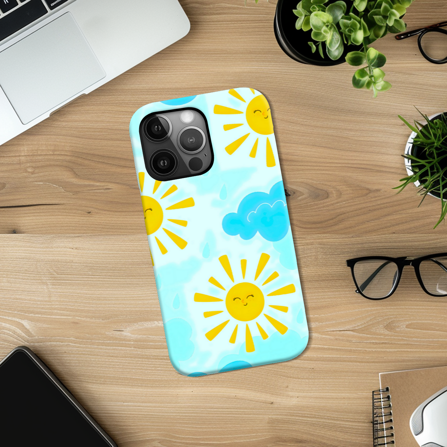 Mr Sun, Slim HD Case, Full Wrap Technology, Crafted From Premium Polycarbonate, Unique Image...