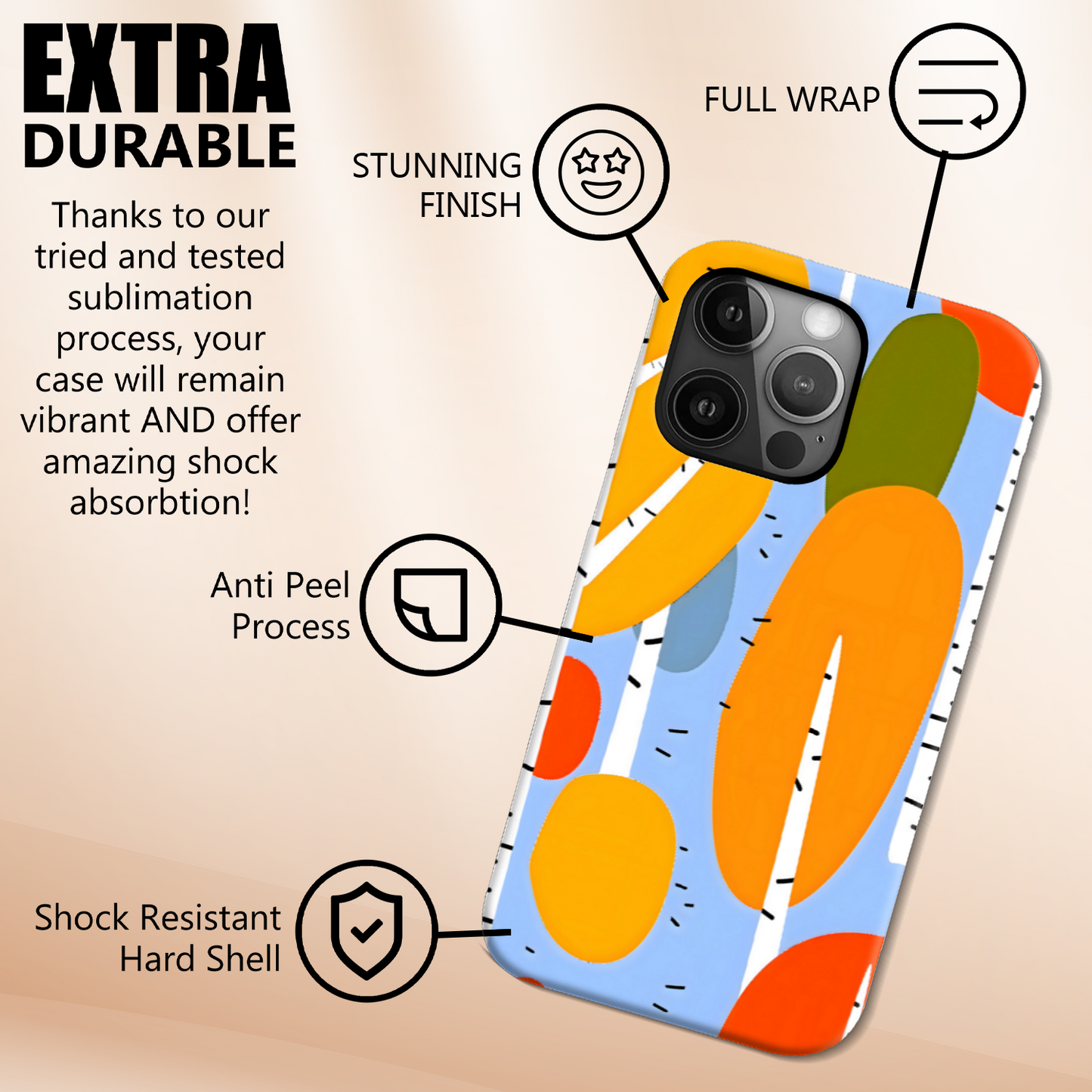 Lollypop Tree, Slim HD Case, Full Wrap Technology, Crafted From Premium Polycarbonate, Unique Image...