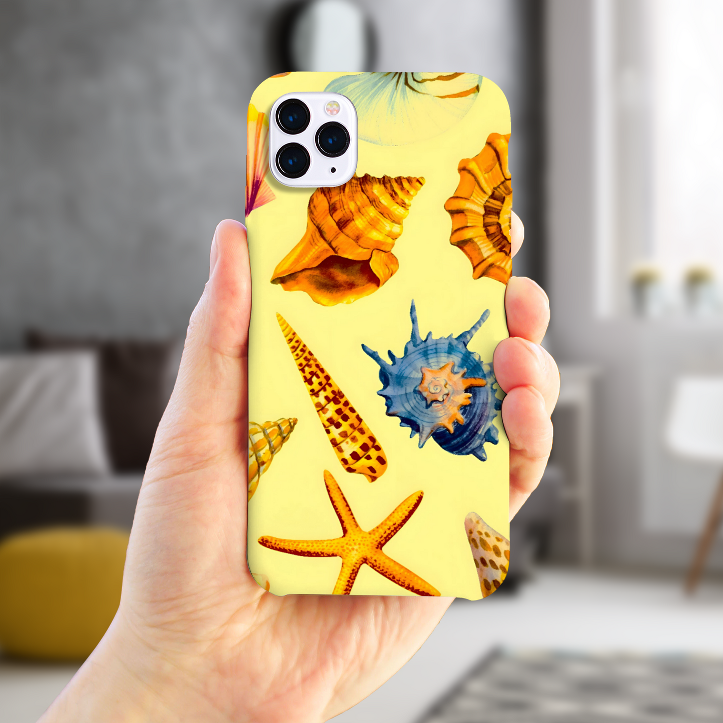Sea-shells, Slim HD Case, Full Wrap Technology, Crafted From Premium Polycarbonate, Unique Image...
