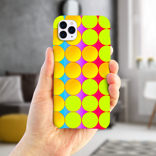 Yellow Dots, Slim HD Case, Full Wrap Technology, Crafted From Premium Polycarbonate, Unique Image...