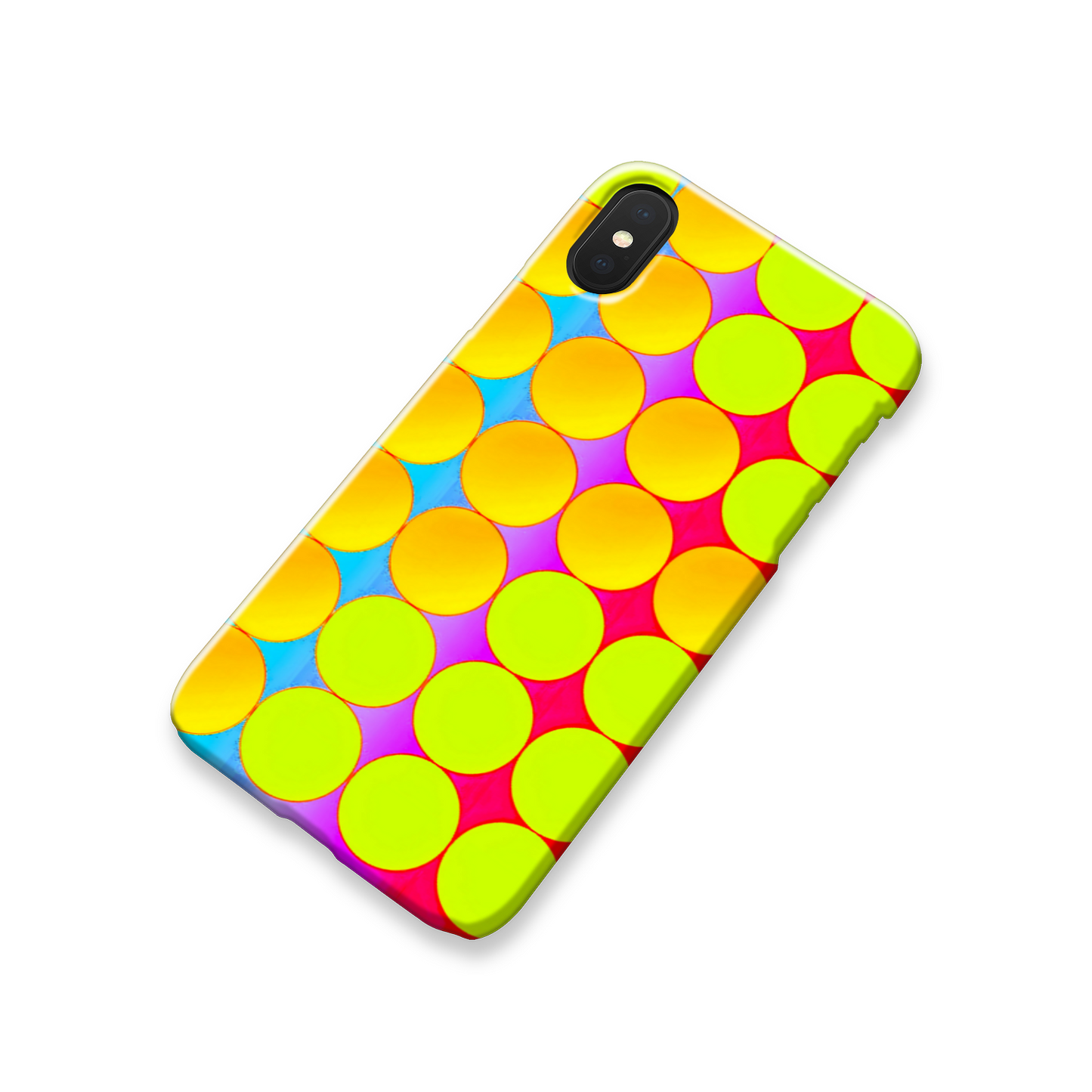 Yellow Dots, Slim HD Case, Full Wrap Technology, Crafted From Premium Polycarbonate, Unique Image...